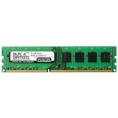 BD1G1600MT10 – Black Diamond 1GB DDR3 1600MHz Non-ECC UDIMM Memory
