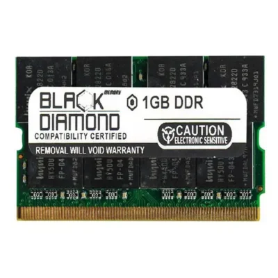 BD1G333MM10 – Black Diamond 1GB DDR-333 MHz Non-ECC Unbuffered CL2.5 172-Pin MicroDIMM 2.5V 2Rx8 Memory Module