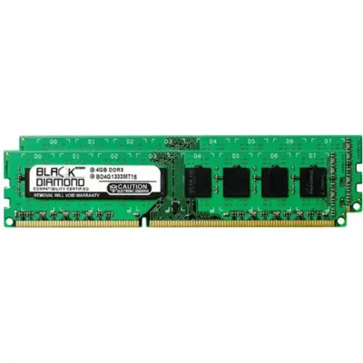BD4GX21333MT16 – Black Diamond 8GB Kit (2x4GB) DDR3 Non- UDIMM Memory