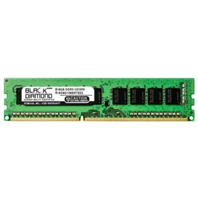 BD8G1066MTE22 – Black Diamond 8GB DDR3 1066MHz ECC UDIMM 240p Memory