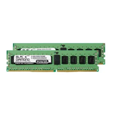 BD8GX22933MQR26 – Black Diamond 16GB Kit (2x8GB) DDR4 ECC RDIMM Memory